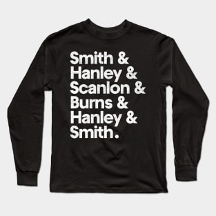 Classic The Fall Line-Up Names List Design Long Sleeve T-Shirt